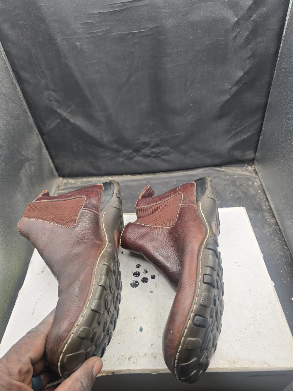 Born Men's Chukka Boots in Dark Brown Leather